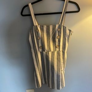 Pull and Bear Striped Romper